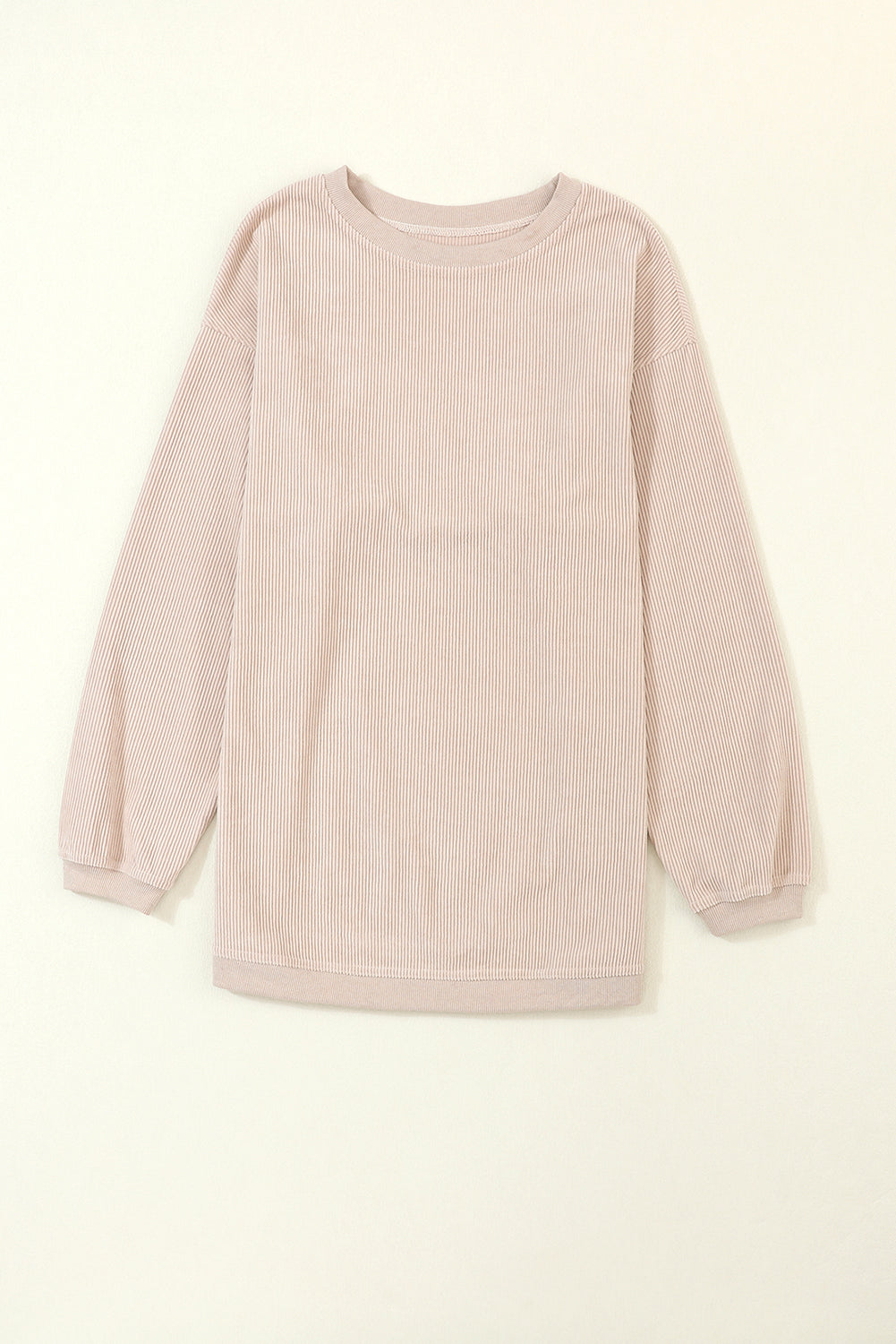 Strawberry Pink MERRY Christmas Corded Pullover Sweatshirt