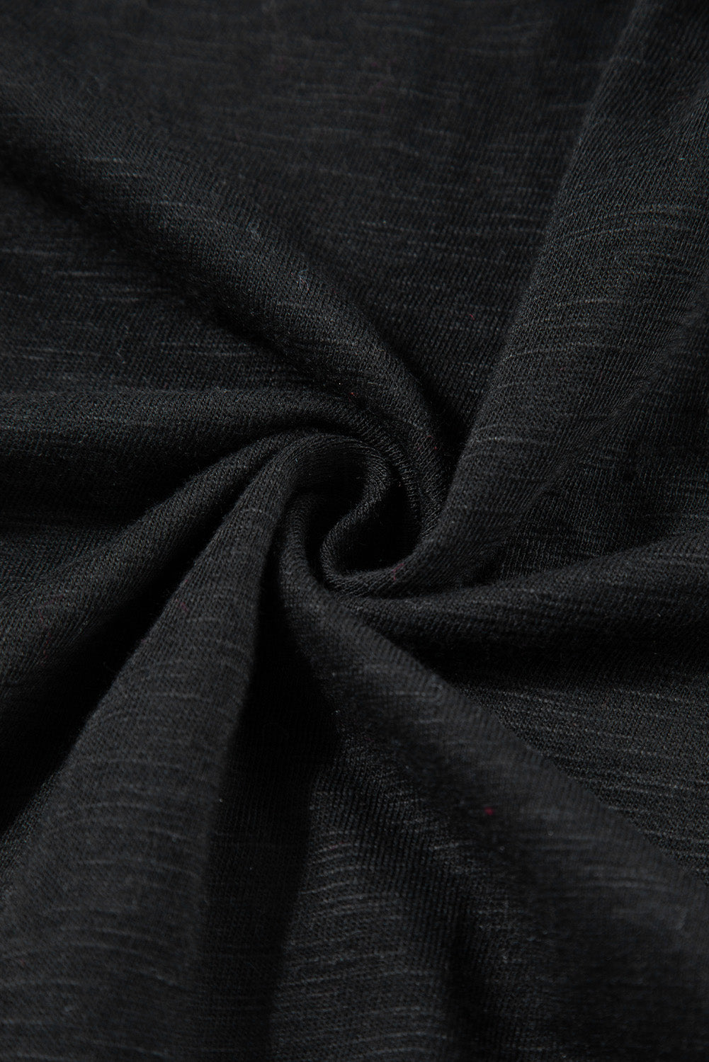 Black Flatlock Seam Detail V Neck Baggy Jumpsuit