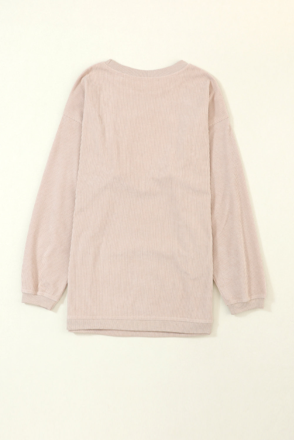 Strawberry Pink MERRY Christmas Corded Pullover Sweatshirt