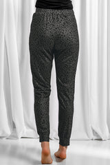 Black Breezy Leopard Joggers