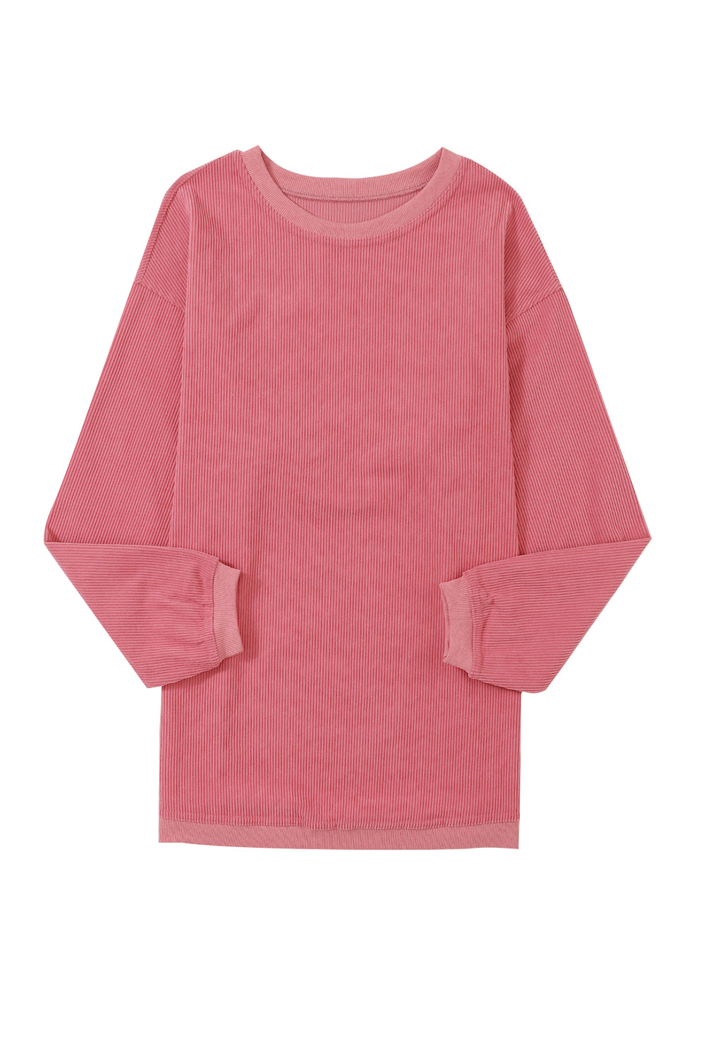 Strawberry Pink MERRY Christmas Corded Pullover Sweatshirt