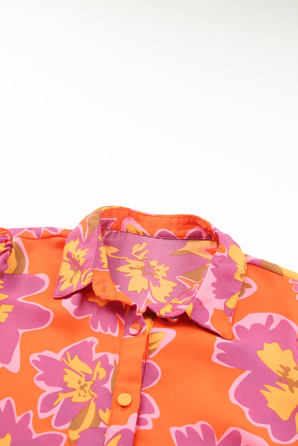 Multicolor Flora Print Plus Size Shirt